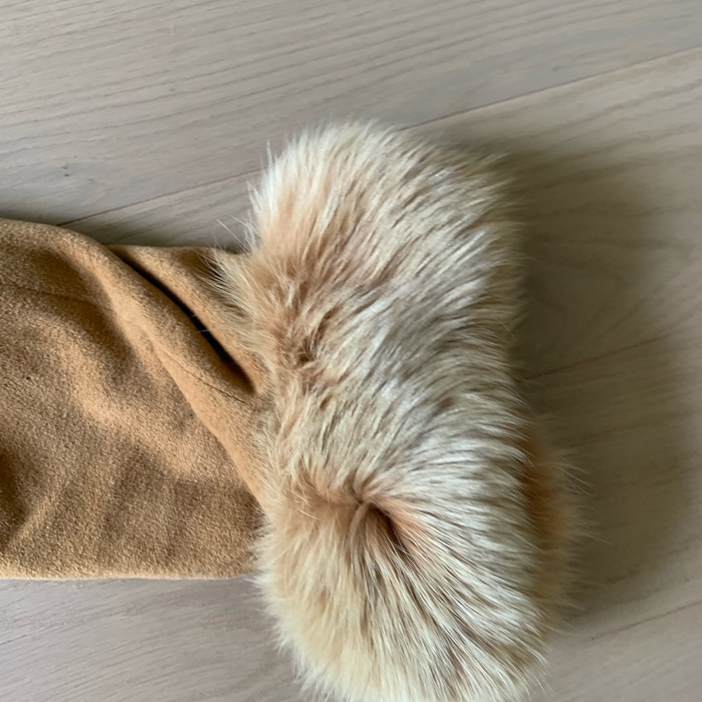 Hooded Faux fur trim coat - Picture 2 of 11